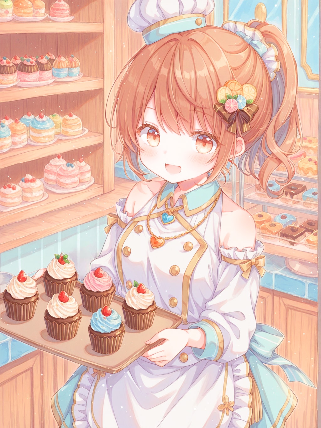 できたてチョコレートカップケーキをご提供