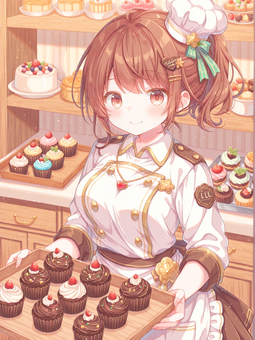 できたてチョコレートカップケーキをご提供