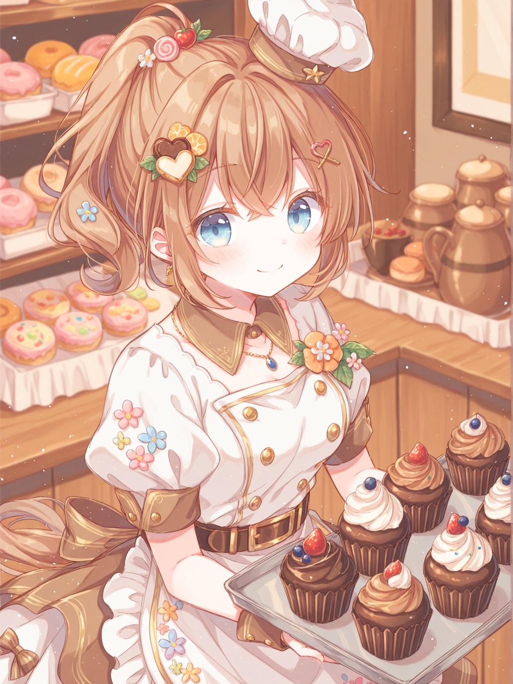 できたてチョコレートカップケーキをご提供