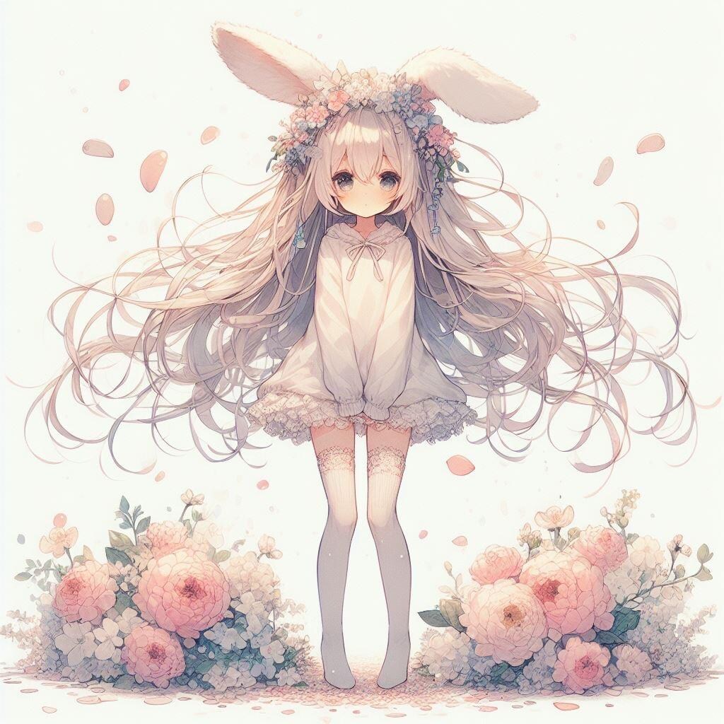 寂しがりやなうさ耳ちゃん