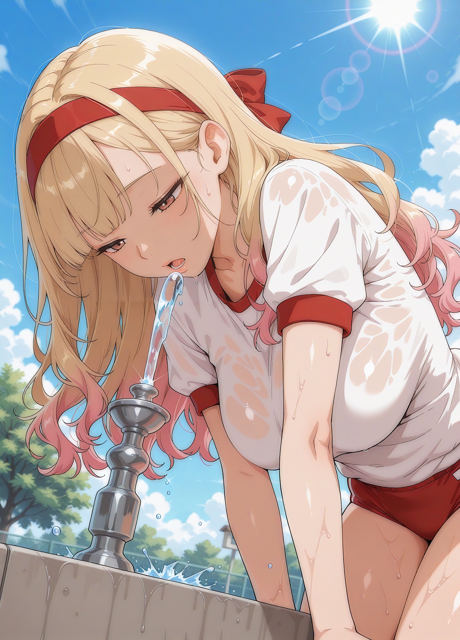 喉が乾いたわ・・