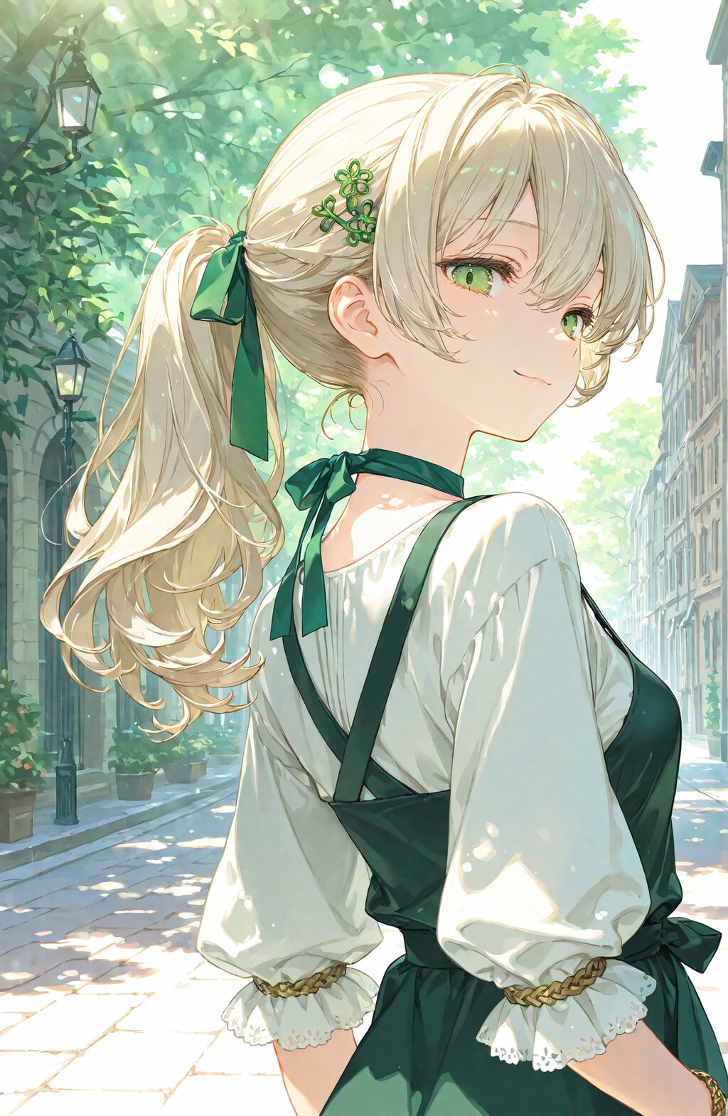 木洩れ日の町角で