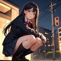 制服黒髪JK 2枚目