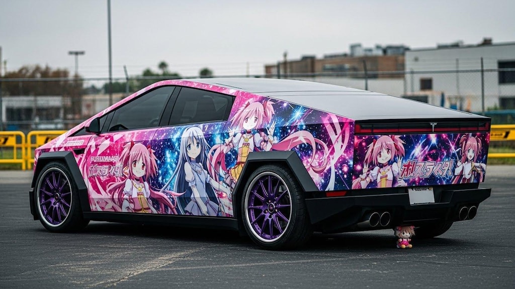 テスラサイバートラックまどマギ痛車
