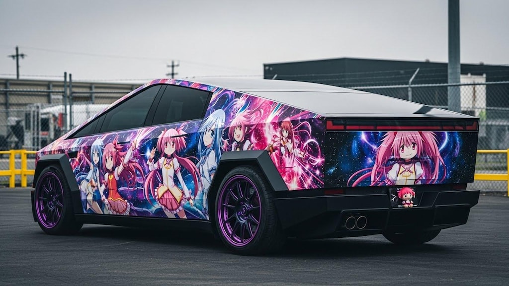 テスラサイバートラックまどマギ痛車
