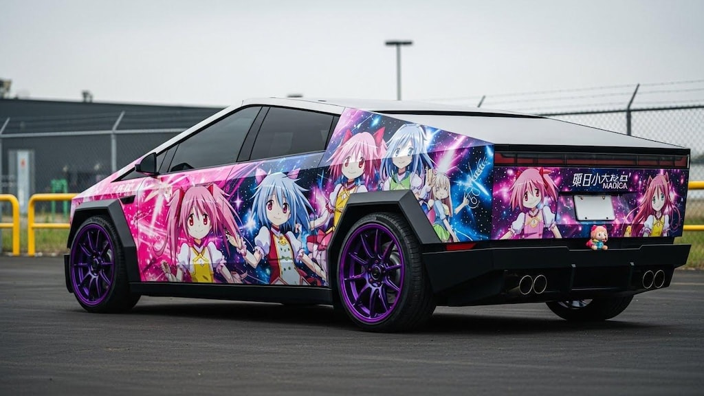 テスラサイバートラックまどマギ痛車