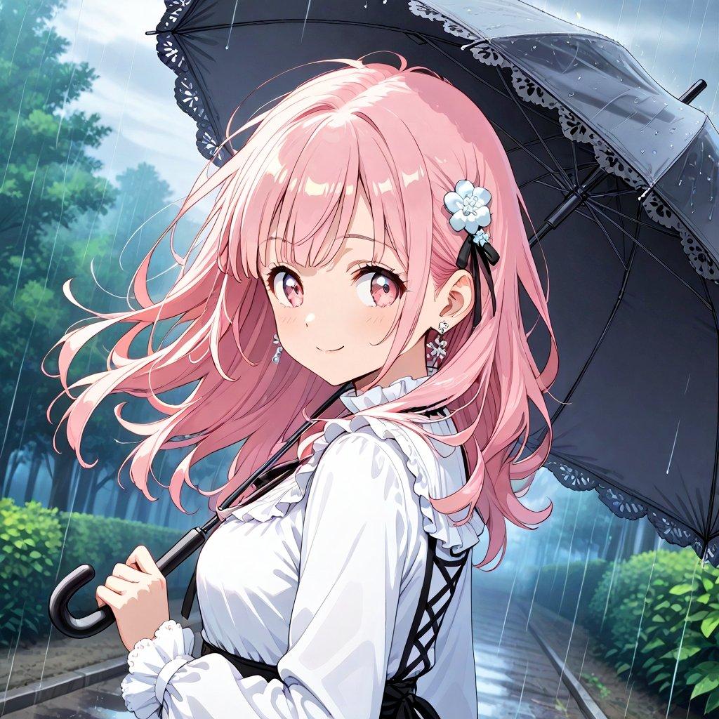 雨の夕方