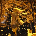 ハチと私と紅葉 4枚目