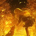 ハチと私と紅葉 6枚目