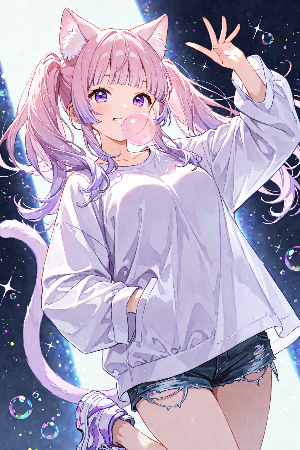 ホットパンツ+オーバーサイズT
