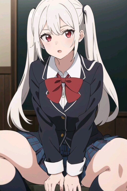 パンチラしそうな学園ガール