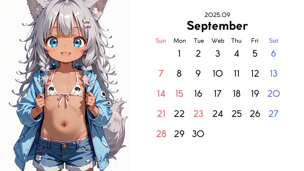 ケモミミ系アイドルカレンダー試作01号機