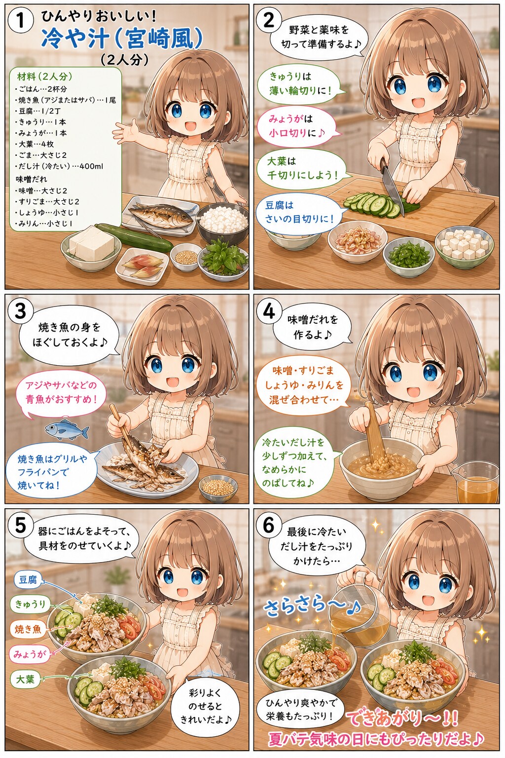 冷や汁（宮崎風）
