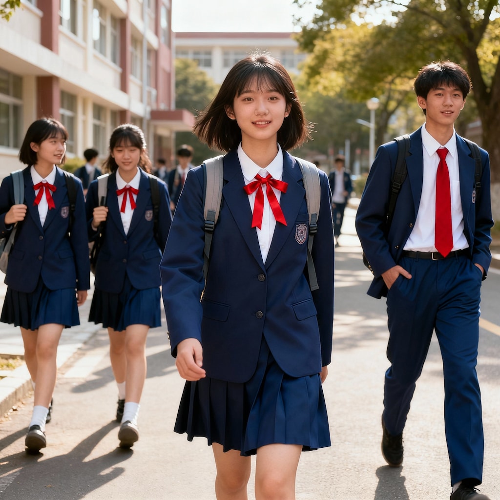 県立仙波高等学校の登下校