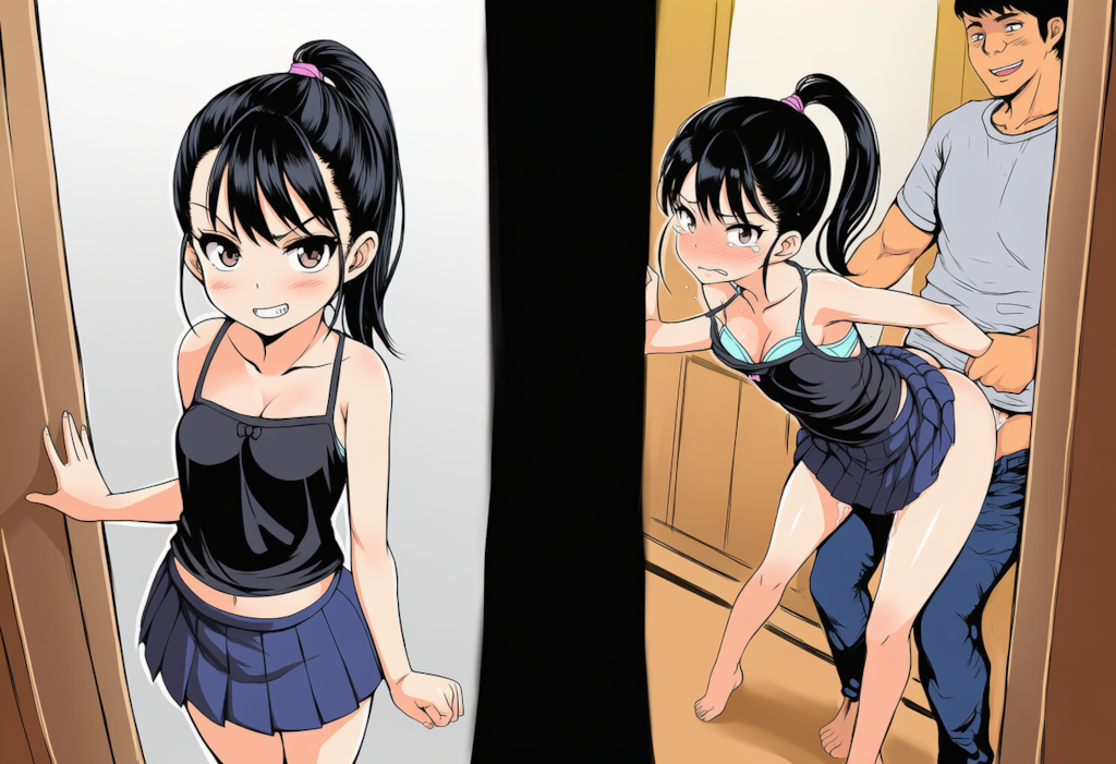 ナマイキ妹に後ろからわからせる