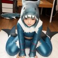 サメ着ぐるみ 2枚目