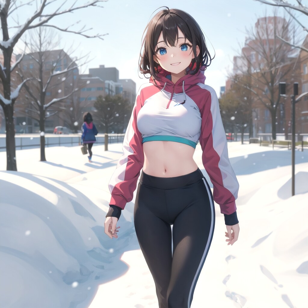 雪の公園