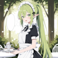 【セリフ入れて下さい】エルフの森の喫茶店 2枚目