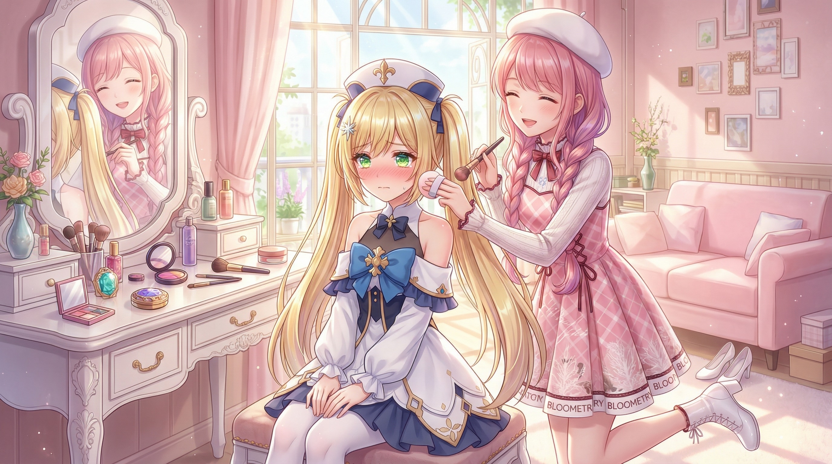 窓辺に咲く絆の午後 | の人気AIイラスト・グラビア