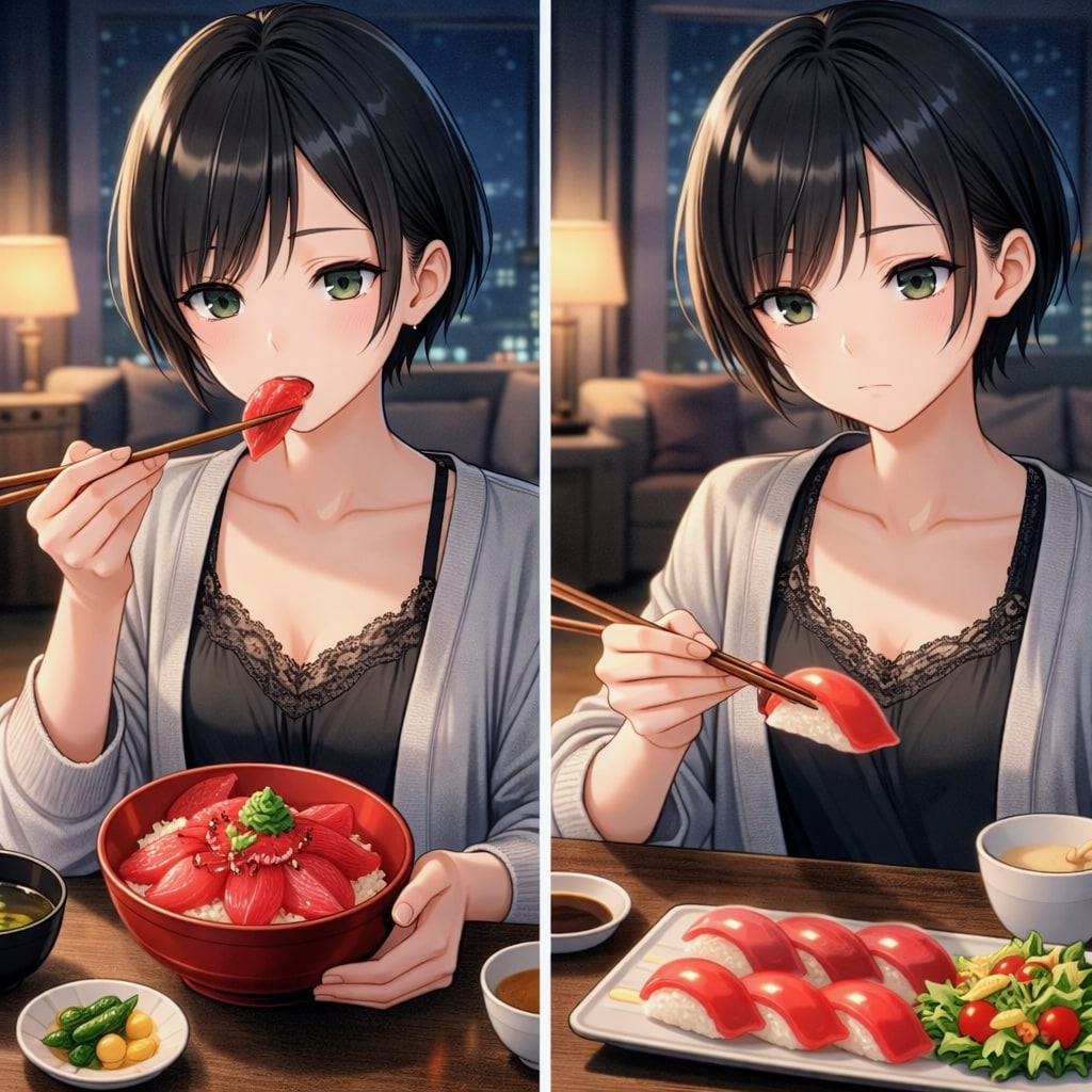 夜はマグロの藍音ちゃん