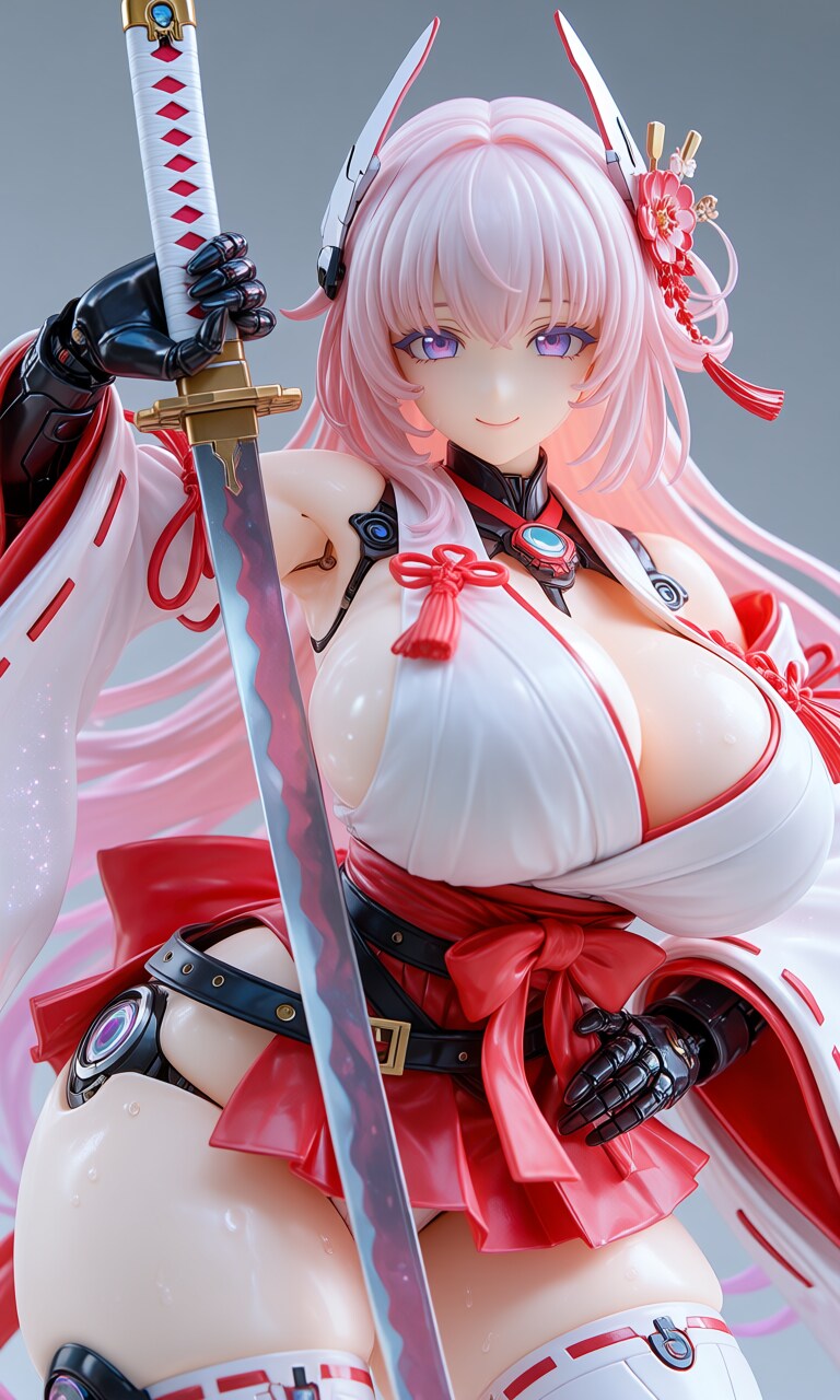 異世界制服少女達　メカ娘　姫巫女　アクリルドールフィギュア