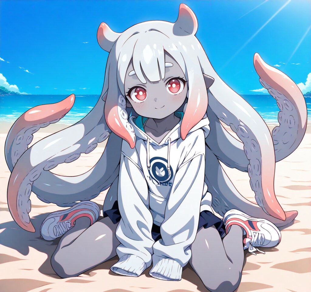 イカ型モン娘のアクアネちゃん