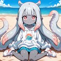 イカ型モン娘のアクアネちゃん 2枚目