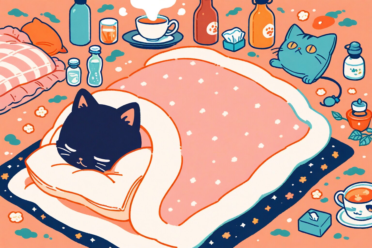 猫が寝込んだ | の人気AIイラスト・グラビア