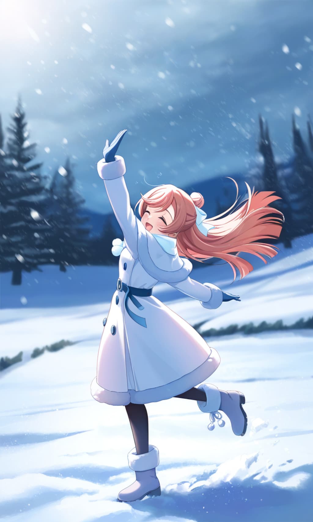 雪のダンス・虹ヶ丘ましろ。