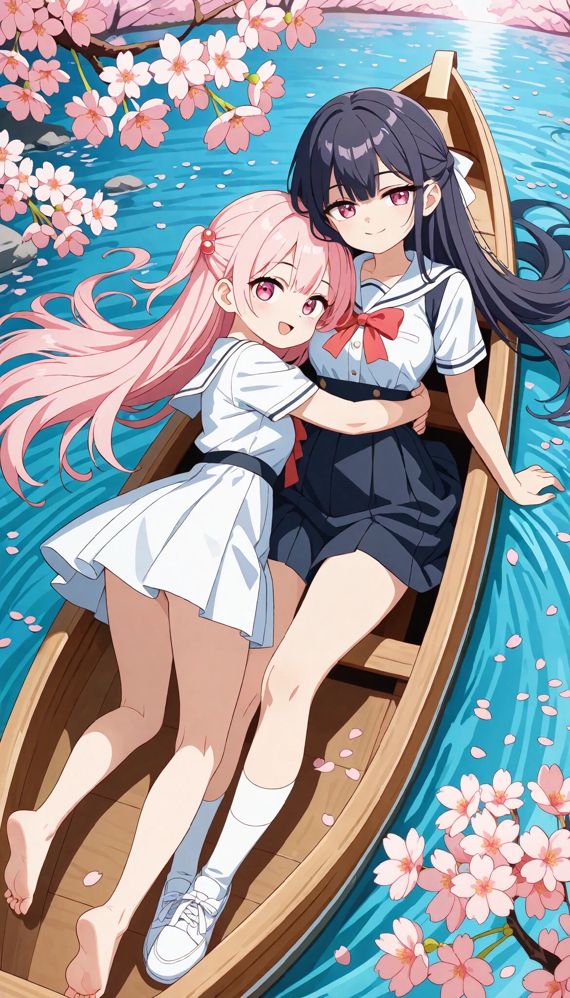 水上の花見日和