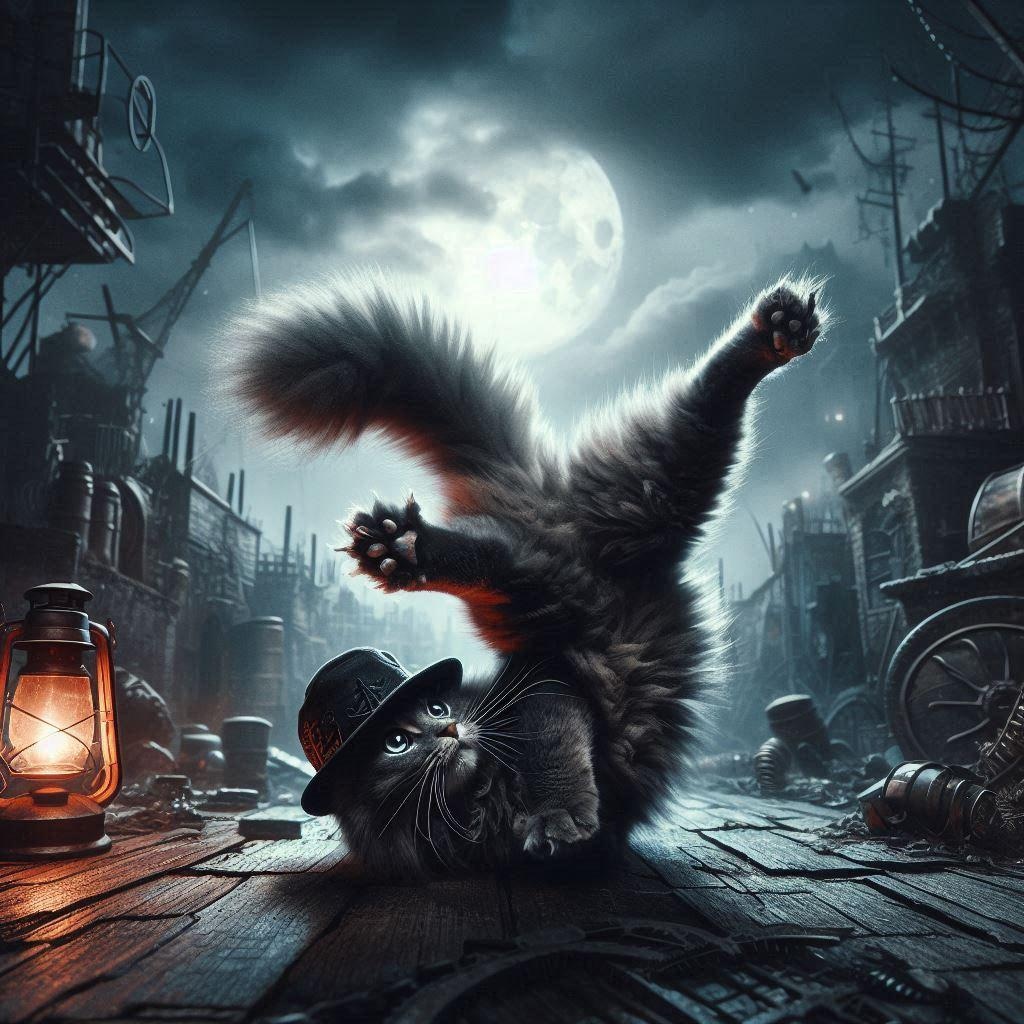 ダークファンタジーの猫