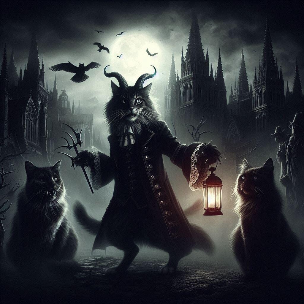 ダークファンタジーの猫