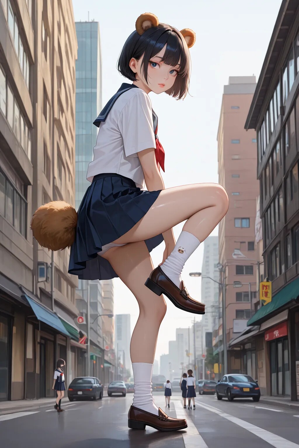 大サウスポー女子高生