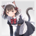 璃乃ちゃんの猫耳メイド 2枚目