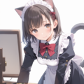 璃乃ちゃんの猫耳メイド 3枚目