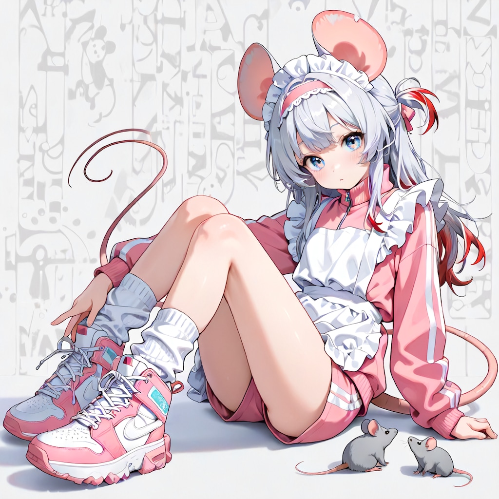 ネズミ娘のジャージメイド