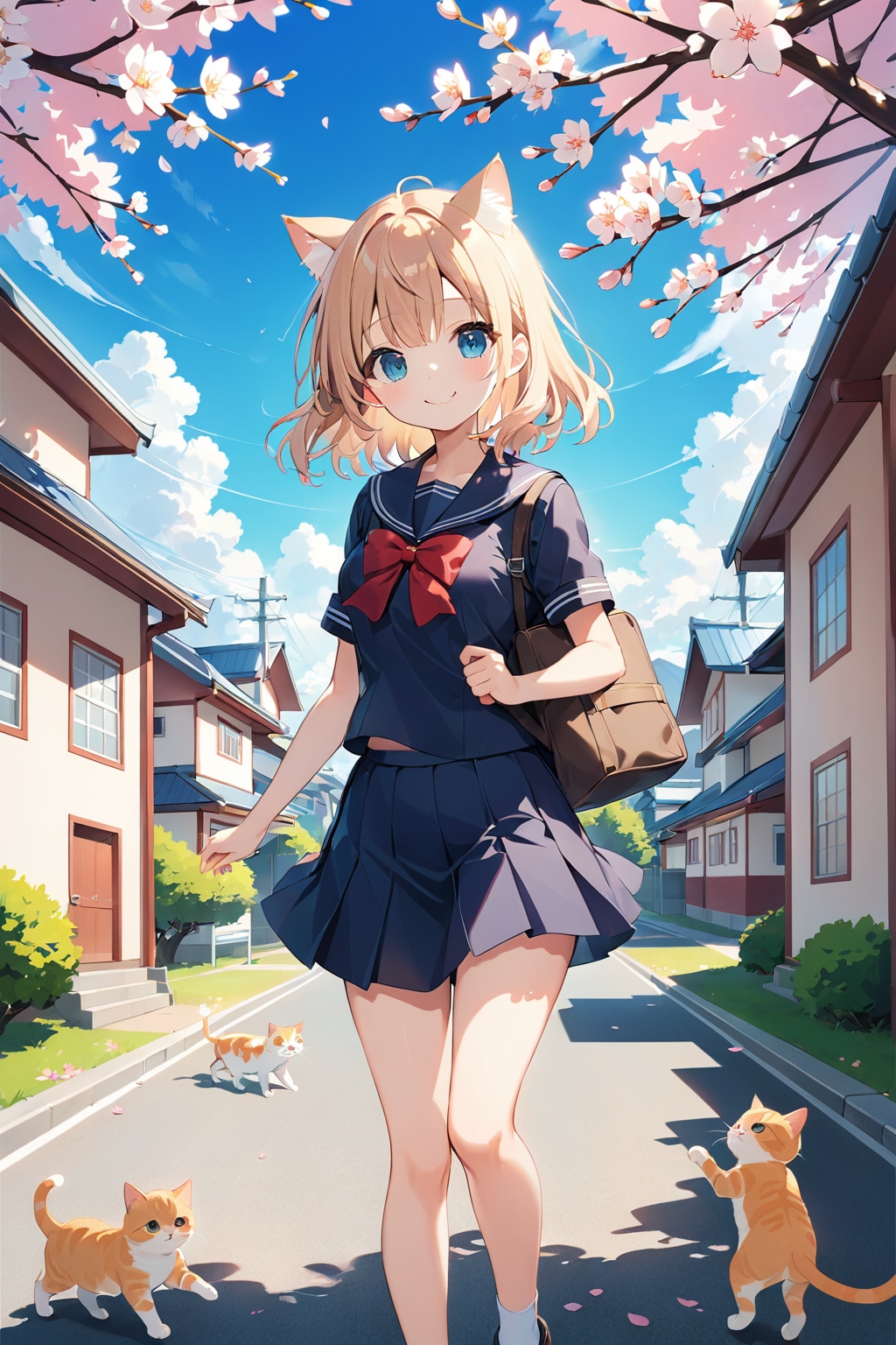 長期連休の生き物係（猫世話係） | の人気AIイラスト・グラビア