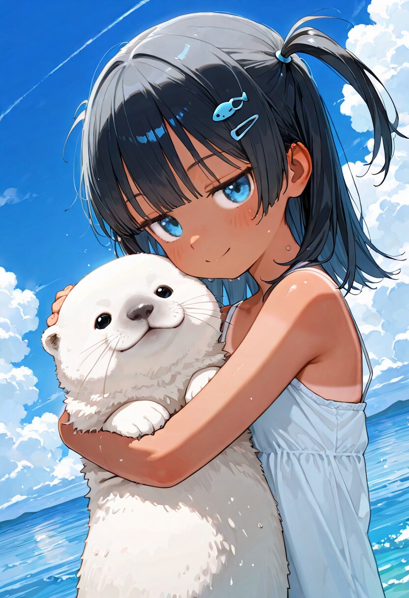 白ラッコさんモフモフ…