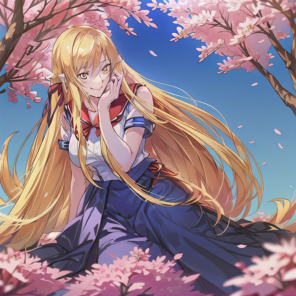 金髪ロングでセーラー服の美女３