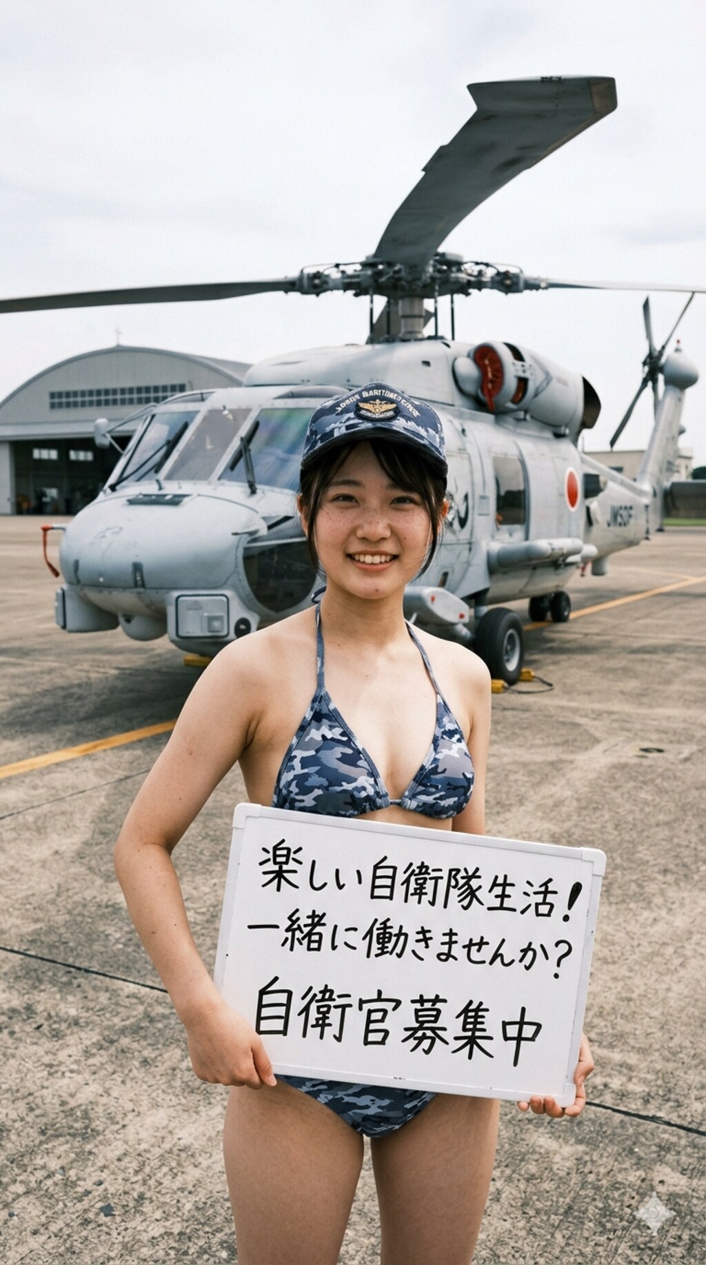 １７日の女性海上自衛官 Gemini