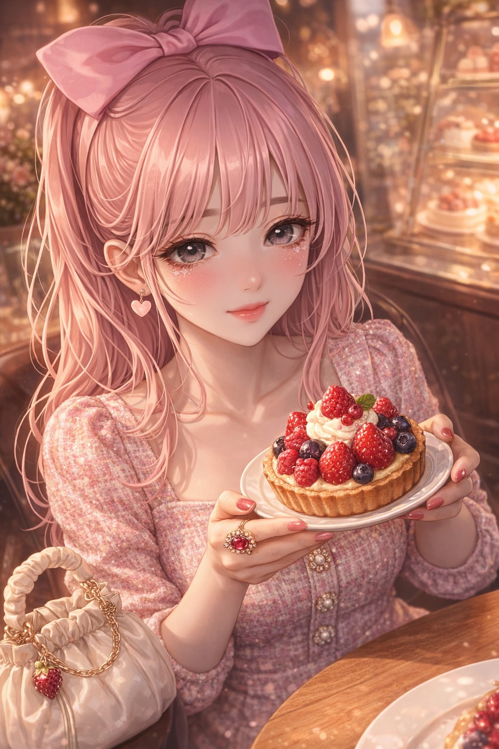 落果ちゃんは、ベリーと私が甘すぎるって知ってるッ♡ | の人気AIイラスト・グラビア