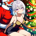 (747HQ)銀髪ちゃんサンタ 3枚目