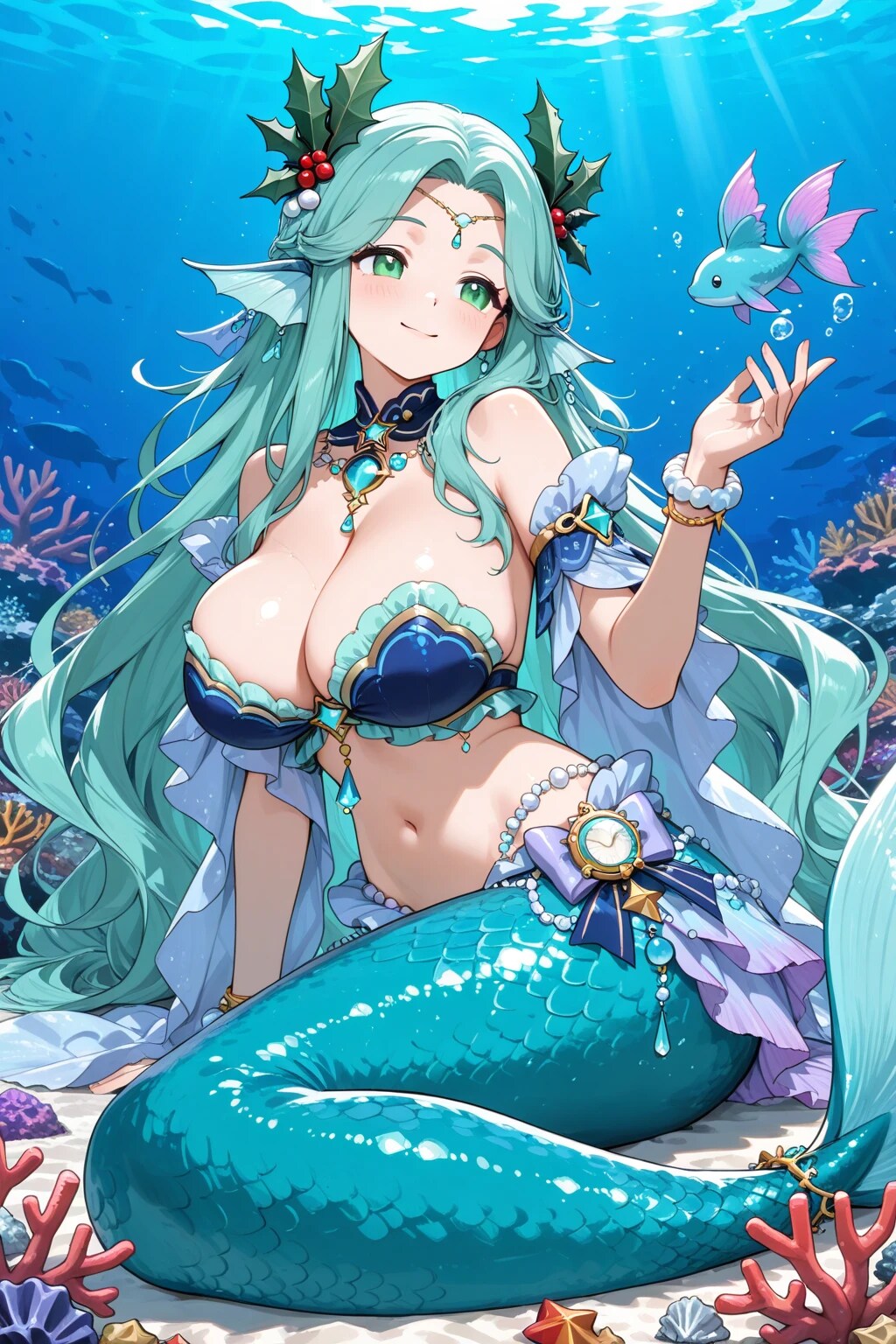 水中は涼しい