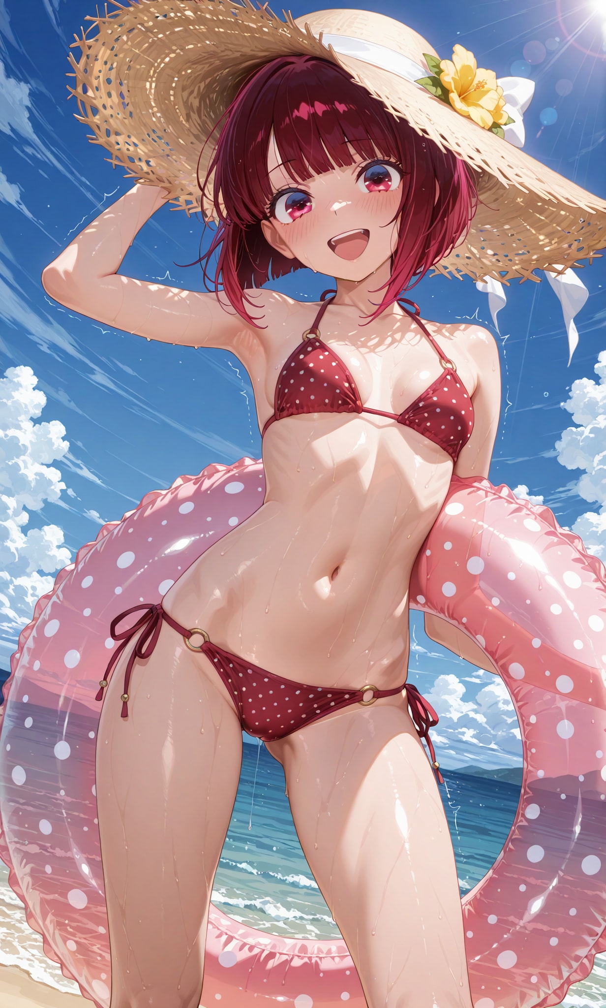 有馬かな⑤　ローレグ水着＋ナニか