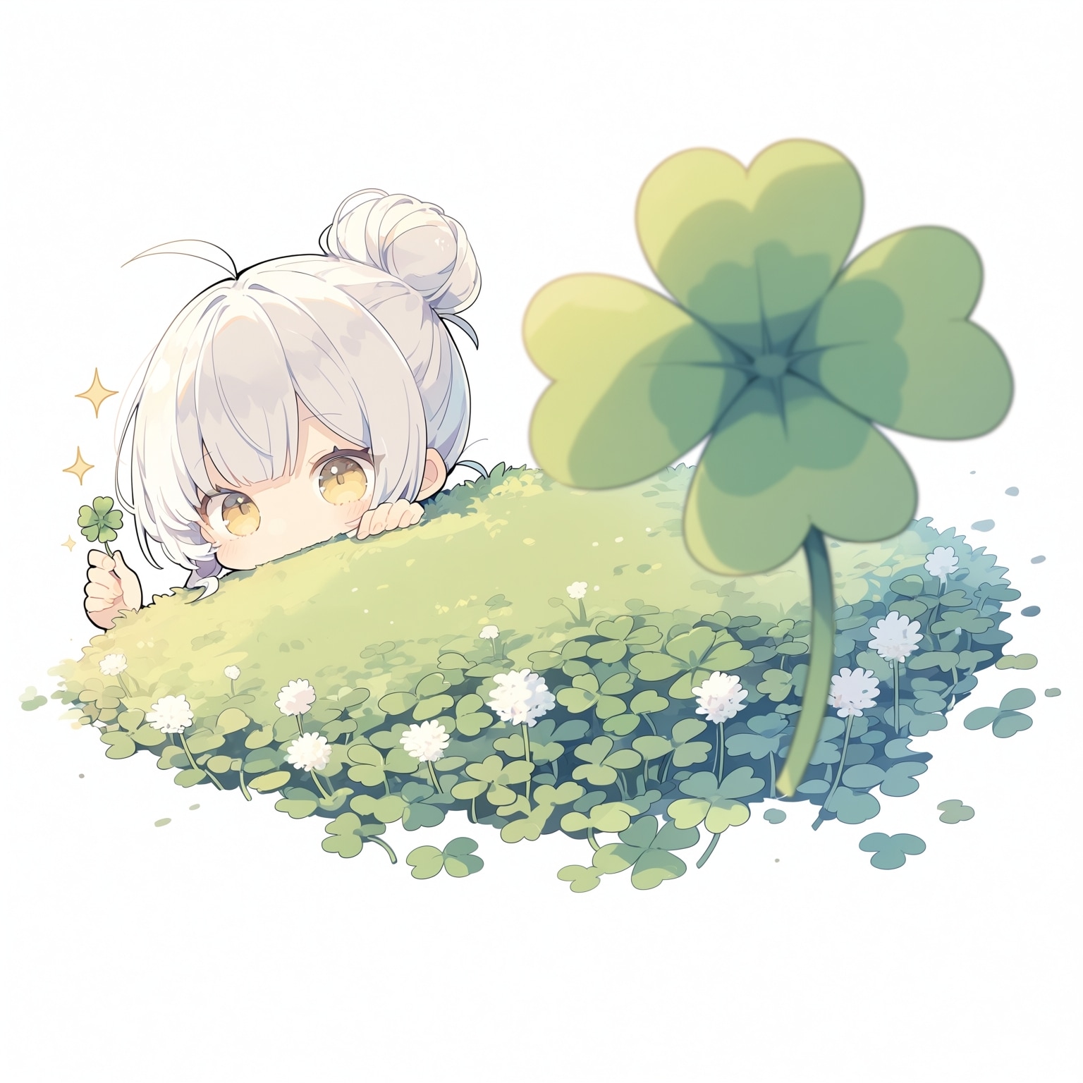 四つ葉のクローバー | の人気AIイラスト・グラビア