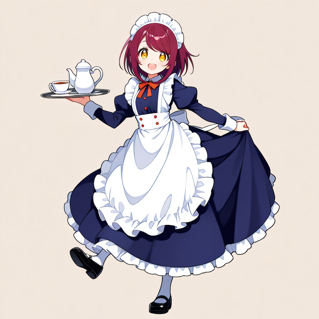 おはようございます（挨拶メイドの芽衣ちゃん）