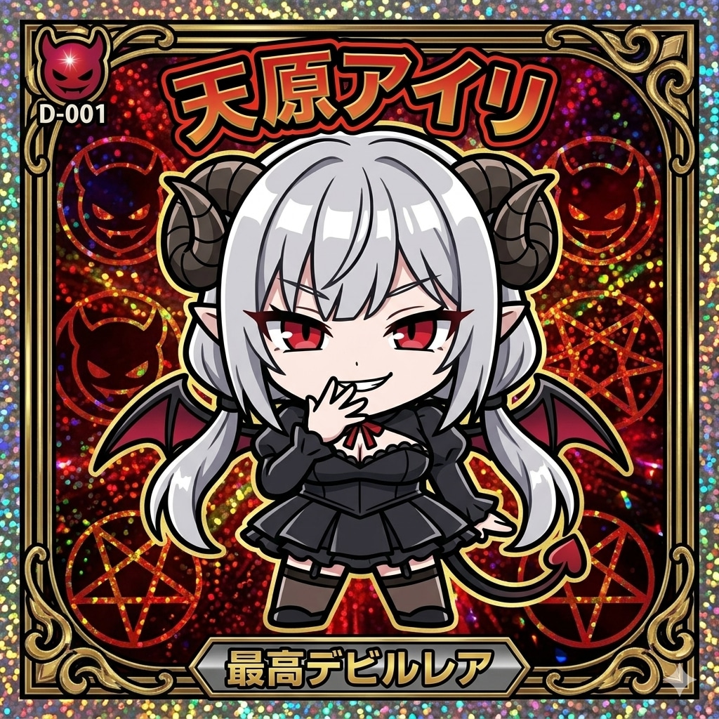 ビックリマン風アイちゃん | の人気AIイラスト・グラビア