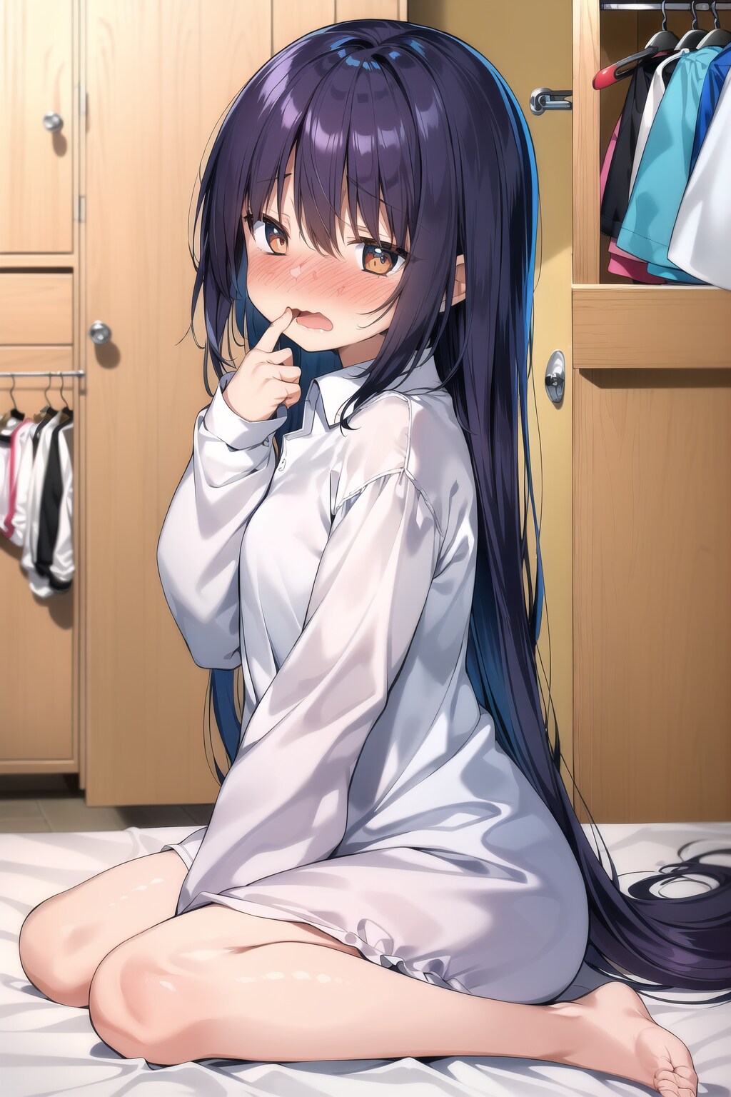兄のシャツを内緒で着る妹