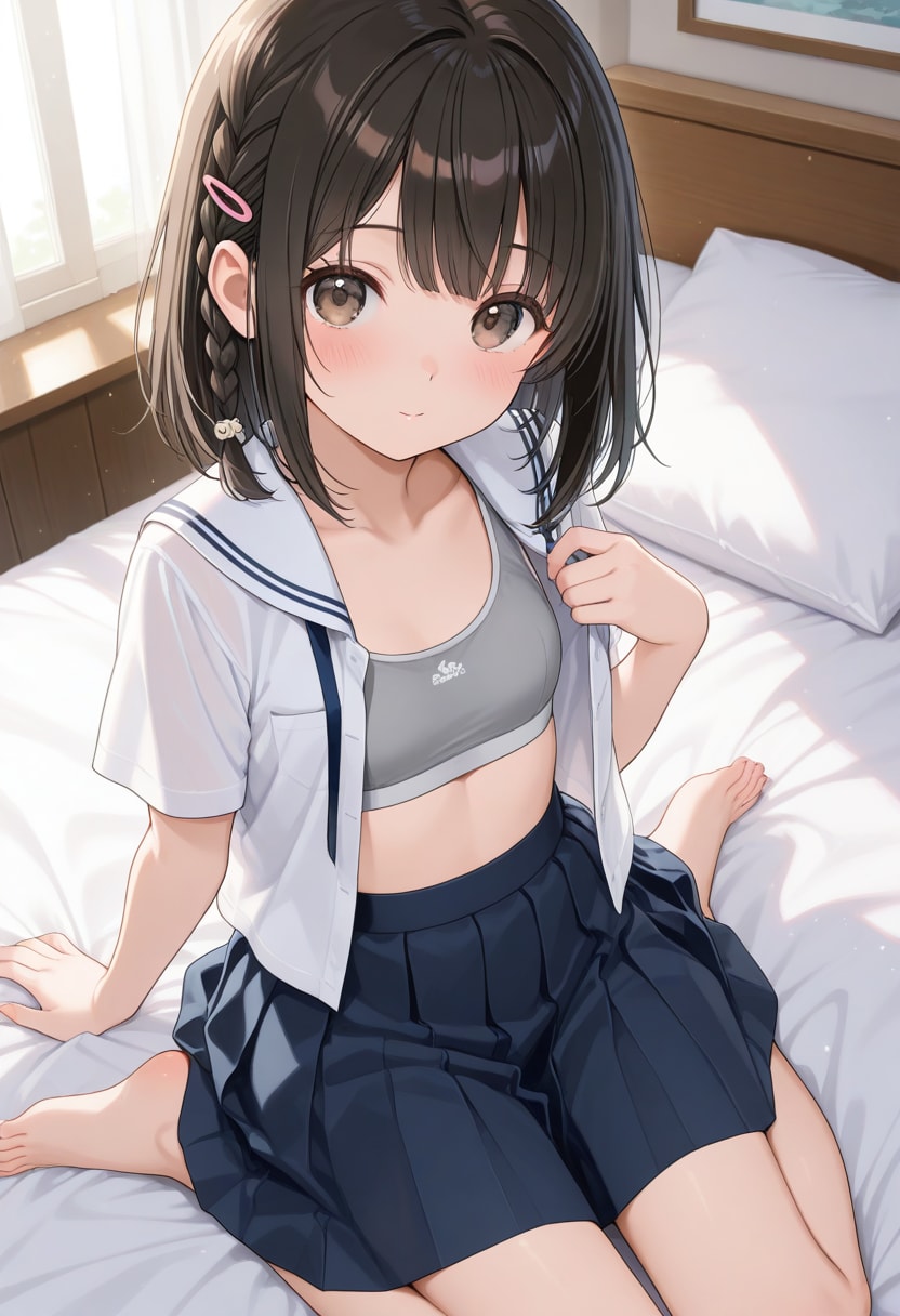 黒髪の美少女(R-15)(345)