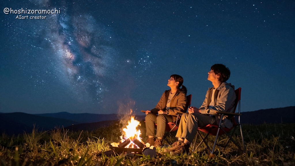満天の星の下で語り合う未来🌌